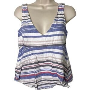 NWT Zara Striped Multicolored Top Sleeveless Size XS